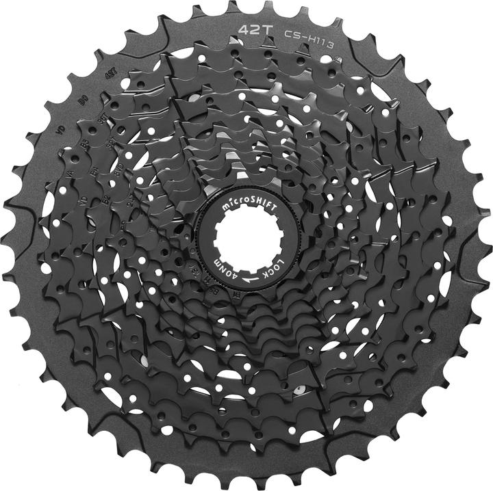 Immagine prodotto Micro Shift Cassetta Microshift XLE 11° ordine, acciaio fino a 36T alluminio 42T, compatibile con Shimano (11-velocità, 11-42)