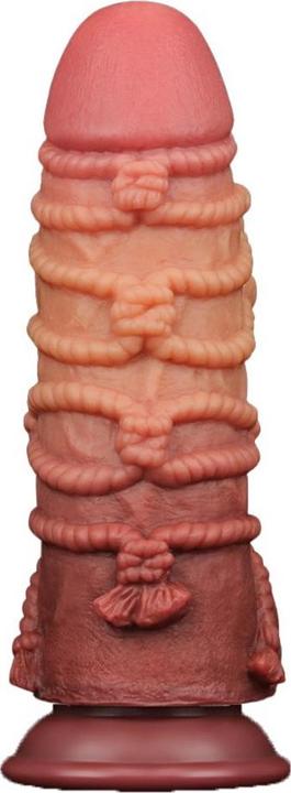 Actual product image Lovetoy Extreme Dildo with Rope Motif 24 cm