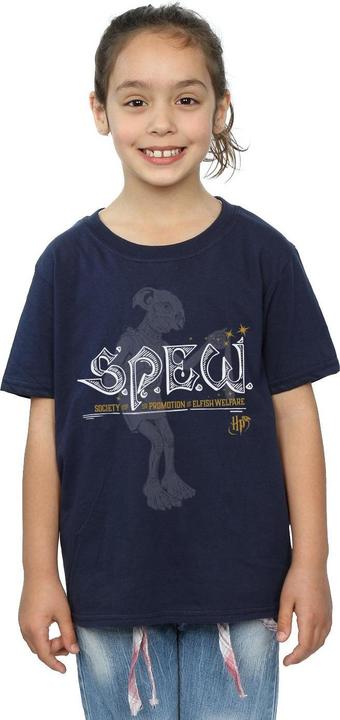 Actual product image Girls Dobby Elfish Welfare Cotton T-Shirt (116)