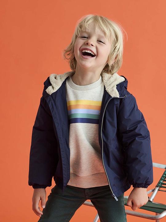 Produktbild Vertbaudet Jungen Anorak mit Teddyfleece-Futter (140)