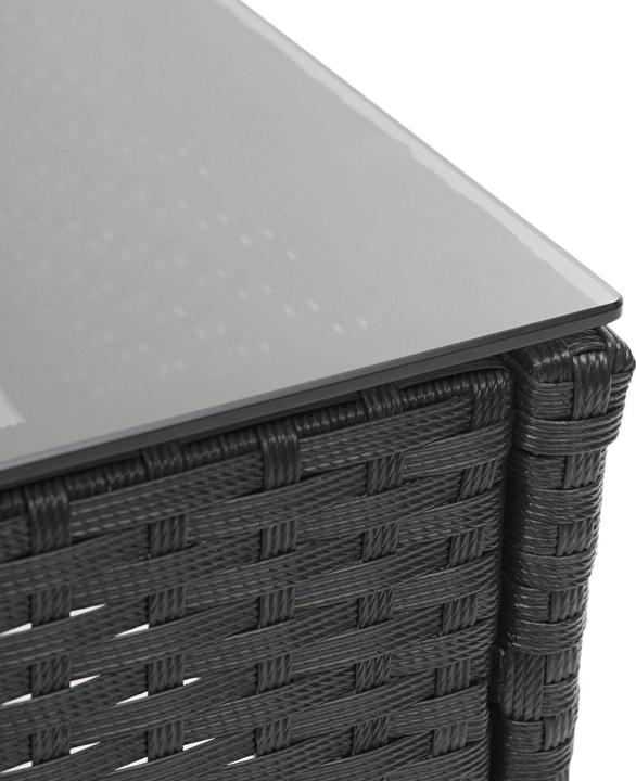Image du produit Swisshandel24 Poly-Rattan Garniture, Salon de jardin - noir, Coussin crème, 51283