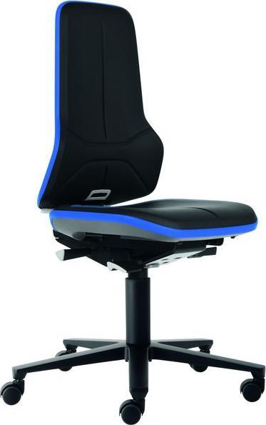 Actual product image Bimos Neon task swivel chair, imitation leather, with castors, low