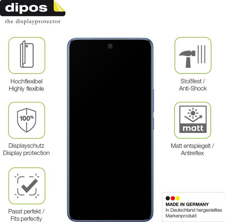 Actual product image Dipos Full Cover Screen Protector Matte (1 Piece, Vivo X50)