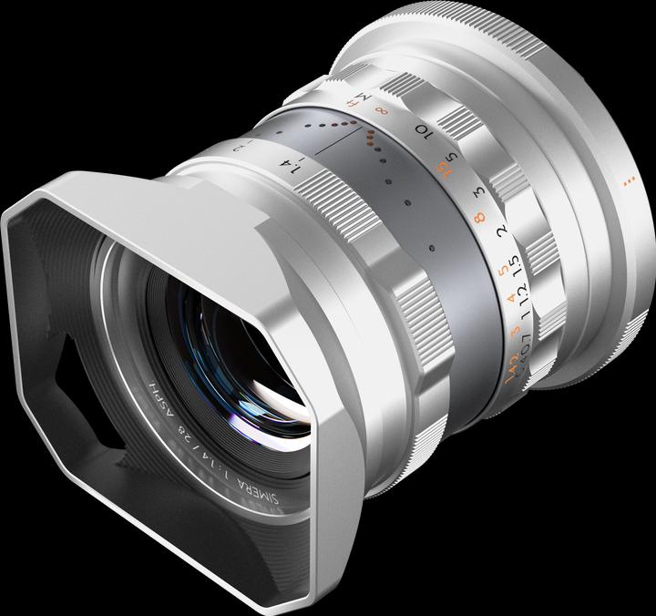 Image du produit Thypoch Full-frame Photography Lens Simera 28mm f1.4 for Canon RF Mount - Silver (Canon RF, Plein format)