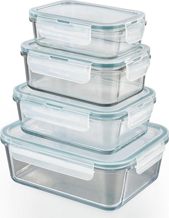 Gourmetmaxx 4er Set Glasfrischhaltedosen (3.65 l)
