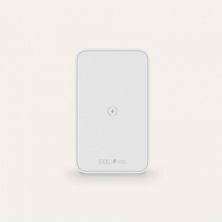 Image du produit KSIX Power Bank 5.000 Mah USB Pd Et Qc + Câble Micro USB Blanc (5000 mAh, 20 W)