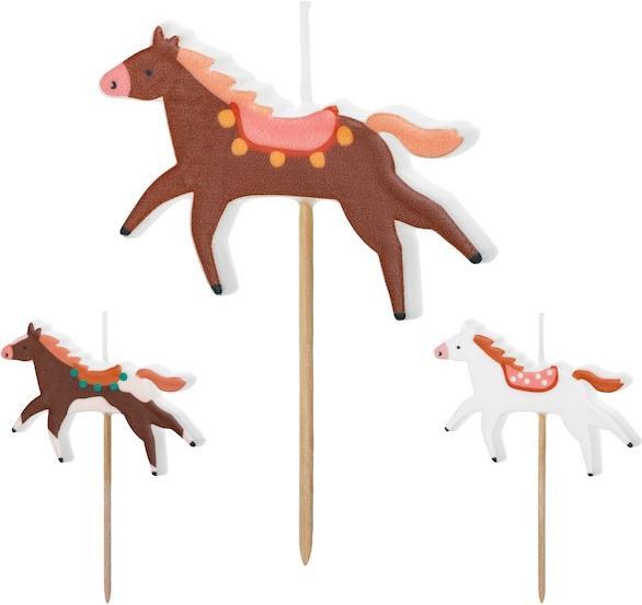 Immagine prodotto Partydeco Cavallo di candela, 3 pezzi