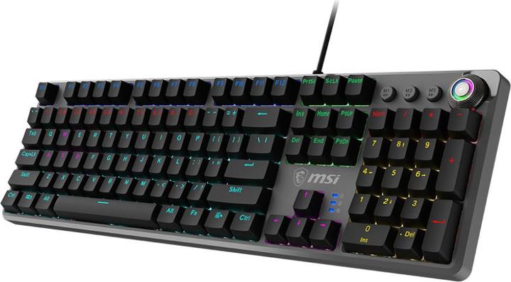 Actual product image MSI Forge GK310 RED DE GAMING Keyboard OS1-8ZA8013-000 retail (DE, Cable)