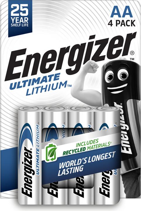 Energizer Ultimate Lithium (4 Stk., AA, 3000 mAh)