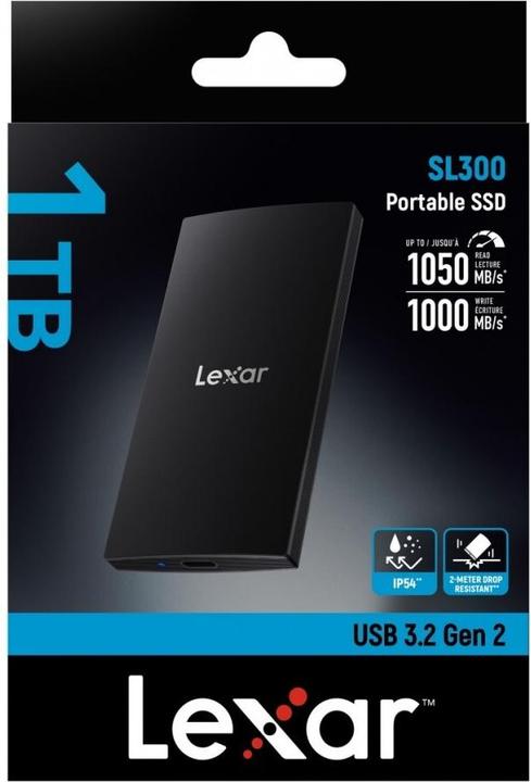 Actual product image Lexar SSD USB3.2 1TB EXT./LSL300001T-RNBNG (1000 GB)