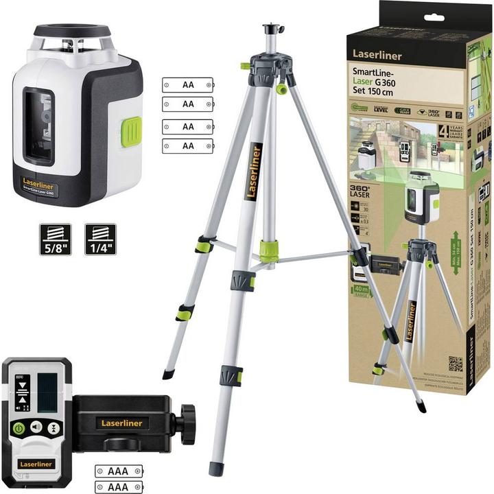 Productafbeelding Laserliner SmartLine-Laser G360 Set 150cm 360° lijnlaser