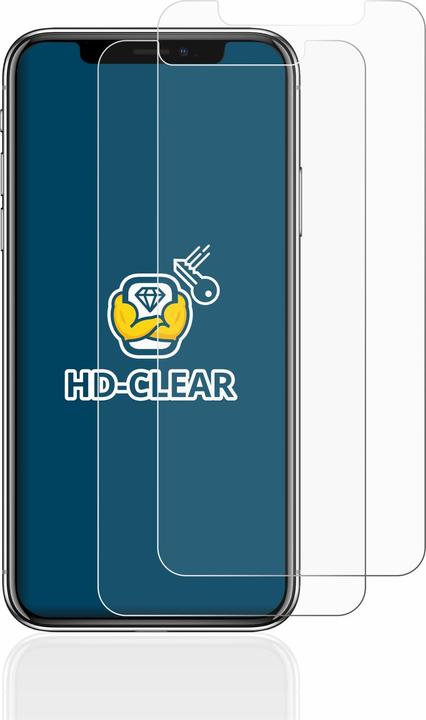Produktbild BROTECT Schutzfolie Displayschutz Klar (2 Stück, Apple iPhone X)