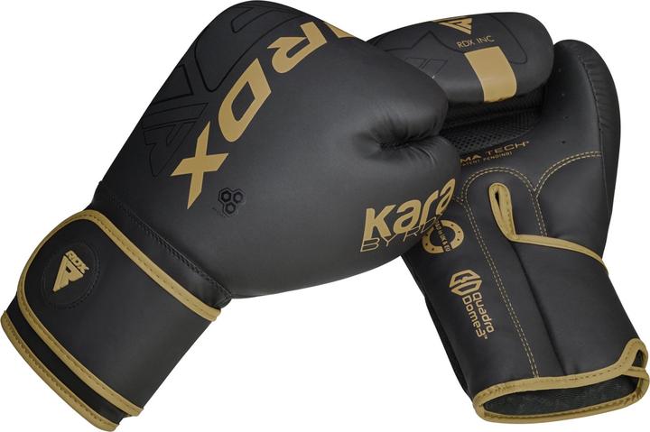 Actual product image Rdx Boxing Gloves F6 Matte Golden (8 OZ)