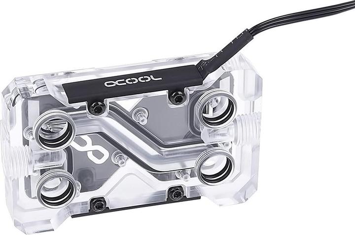 Produktbild Alphacool GPX SLI Connector Dual - Plexi - Addressable RGB - 3 PCI-E Space