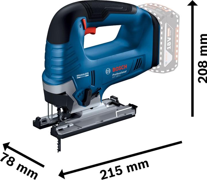 Actual product image Bosch Professional BOSC Battery Jigsaw