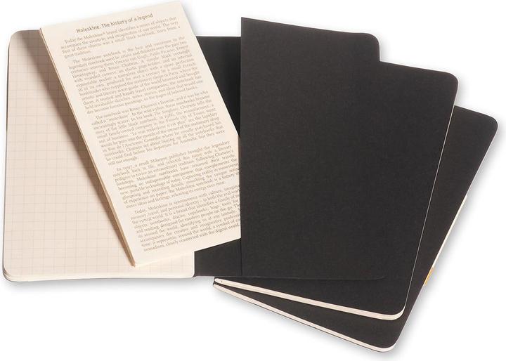 Image du produit Moleskine Coffret de poche Cahier de 3 (A6, Quadrillé, Couverture souple)