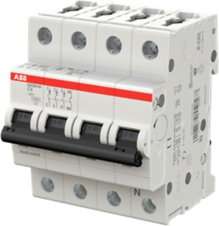Produktbild ABB S203M-C50NA Sicherungsautomat C-Char.,10kA,50A,3P,+N A S203M-C50NA