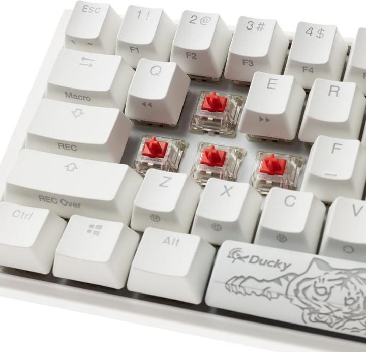 Produktbild Ducky One 3 Classic Black/White Mini Gaming Tastatur, RGB LED - MX-Brown (US) (US, Kabelgebunden)