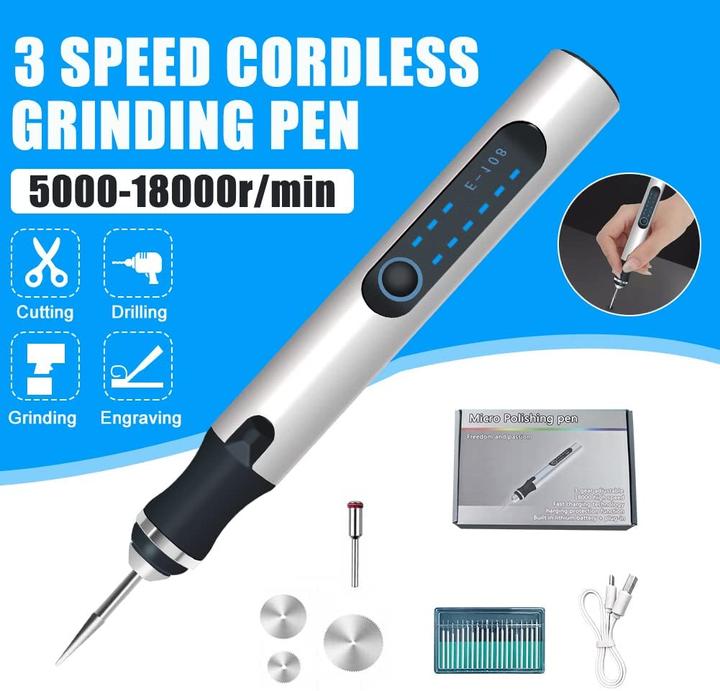 Image du produit DriSubt Stylo de gravure USB UG-300 ST avec batterie 8 W Graveur | Stylo de gravure