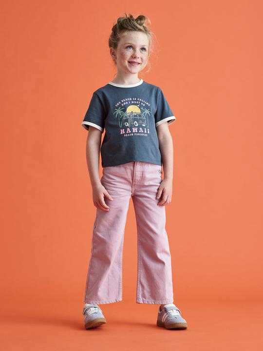 Immagine prodotto Vertbaudet Weite Mädchen Hose mit Blumenstickerei (92)