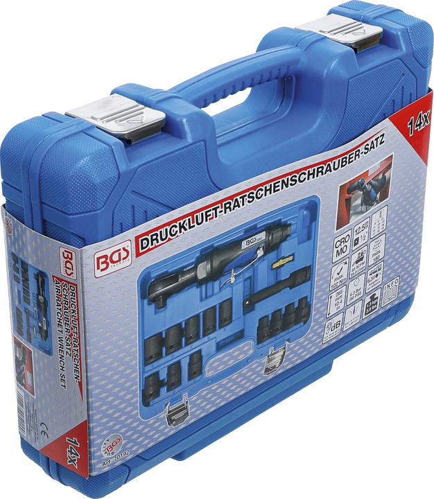 Produktbild BGS Druckluft-Ratschenschrauber-Satz 12,5 mm (1/2") 102 Nm 14-tlg. (1/2")