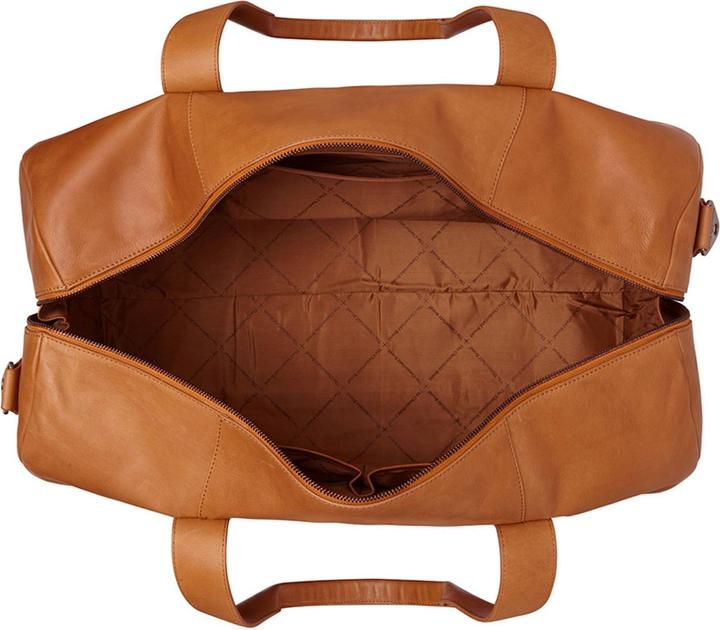 Produktbild The Vegan Cow Chesterfield Brand Leren Weekendtas Cognac Hudson (54 l)