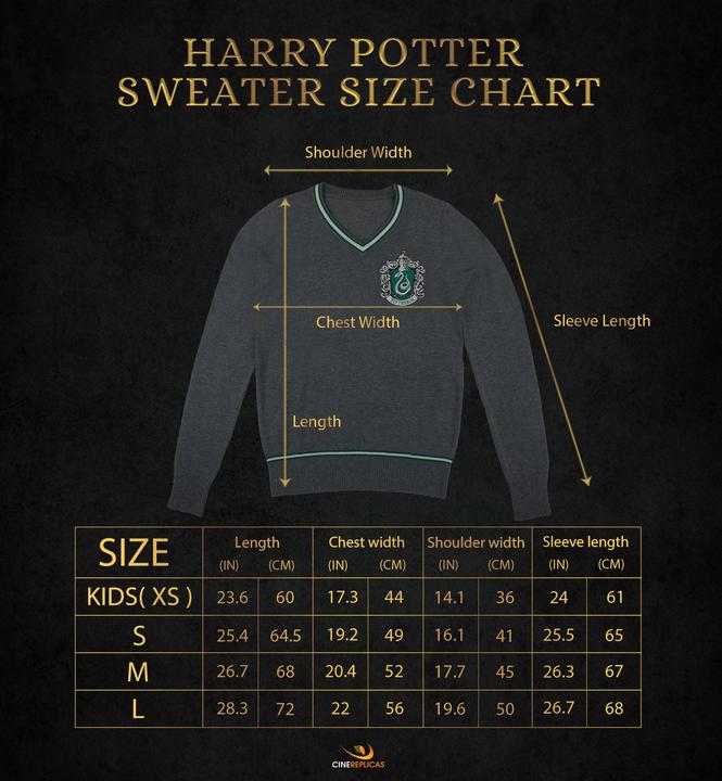 Image du produit Cinereplicas Harry Potter - Serpentard - Pull gris tricoté - Petite taille (S)