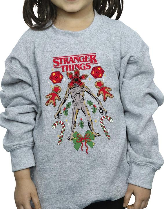 Produktbild Netflix Stranger Things Christmas Demogorgon Sweatshirt Mädchen (152, 158)