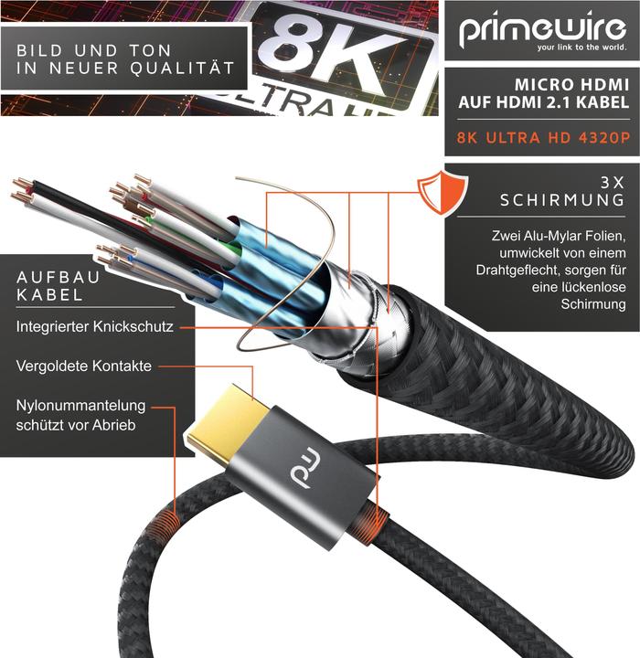 Immagine prodotto Primewire Micro HDMI – HDMI (1.50 m, HDMI)