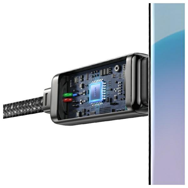Actual product image Usams USB-C to USB-C Cable 100W 1.2m Zinc Alloy Fast Charging Data Cable Meteor Series SJ744USB0 (1.20 m)