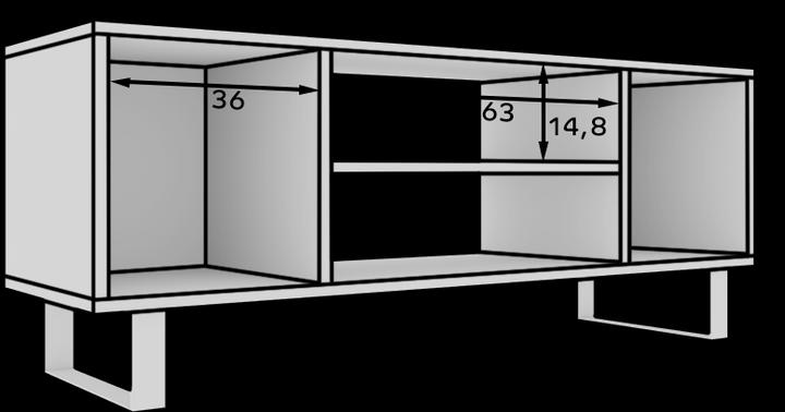 Actual product image ADRK Furniture TV-Schrank Lofter Fischgrät 135 cm