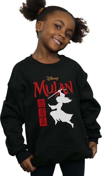 Immagine prodotto Disney Mulan Movie Warrior Silhouette Felpa Ragazze (104)