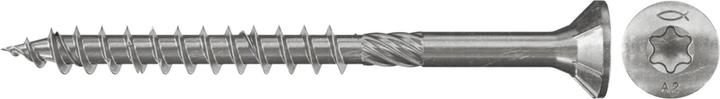 Actual product image Fischer Wood construction screw Power-Fast countersunk head TX 8x160 mm blue galvanised 50 pcs. (200 Screws per piece)