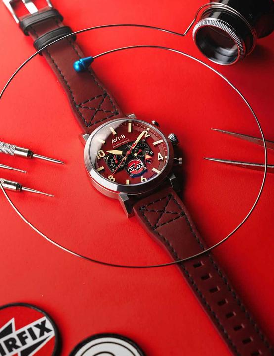 Immagine prodotto AVI-8 AV-4107-04 (Orologio da pilota, Cronografo)