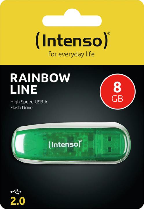 Image du produit Intenso Ligne arc-en-ciel (8 Go, USB-A, USB 2.0)