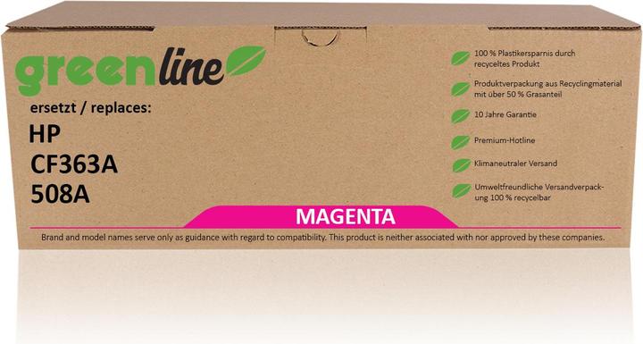Actual product image Inkadoo Toner greenline ersetzt HP CF 363 A / 508A Toner