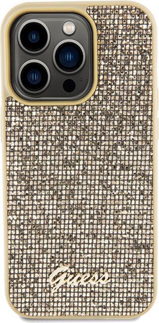 Image du produit Guess GUHCP14LPMSDGSD iPhone 14 Pro 6.1" złoty/gold hardcase Disco Metal Script (Apple iPhone 14 Pro)