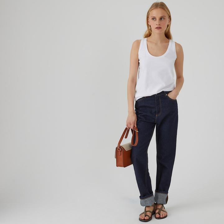 Actual product image La Redoute Collections Sleeveless top with swimmer back (L)