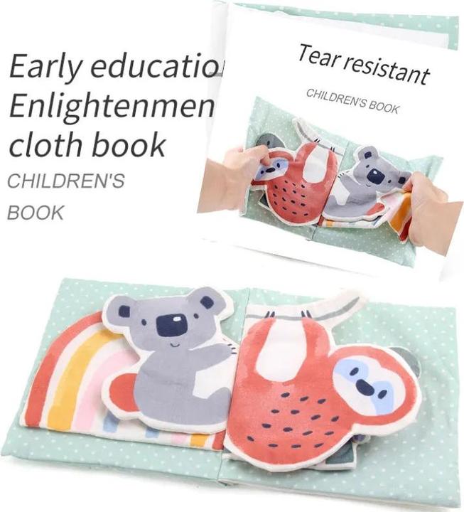Actual product image Activity Board Cloth books for toddlers, basic life skills, early learning education