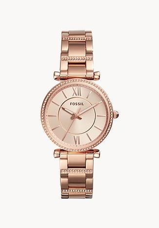 Actual product image Fossil Carlie (Analogue wristwatch, 35 mm)