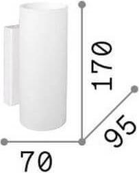 Image du produit Ideal lux PAUL G9 Applique 2x ⌀70mm dimmable blanc blanc chaud 060620 (370 lm, G9)