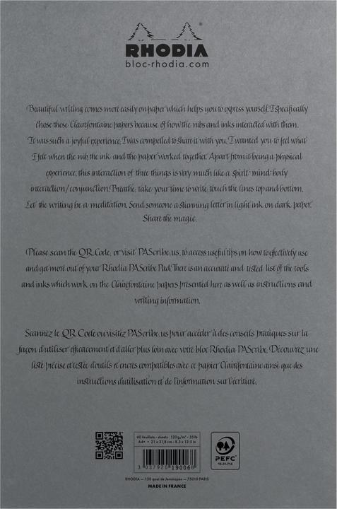 Produktbild Rhodia Zusammen. +PAScribe (A4+, Speziallineatur, Weicher Einband)