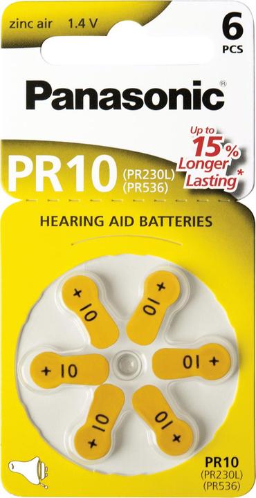Immagine prodotto Panasonic Batterie per apparecchi acustici PR312 (6 pz., A312, 170 mAh)