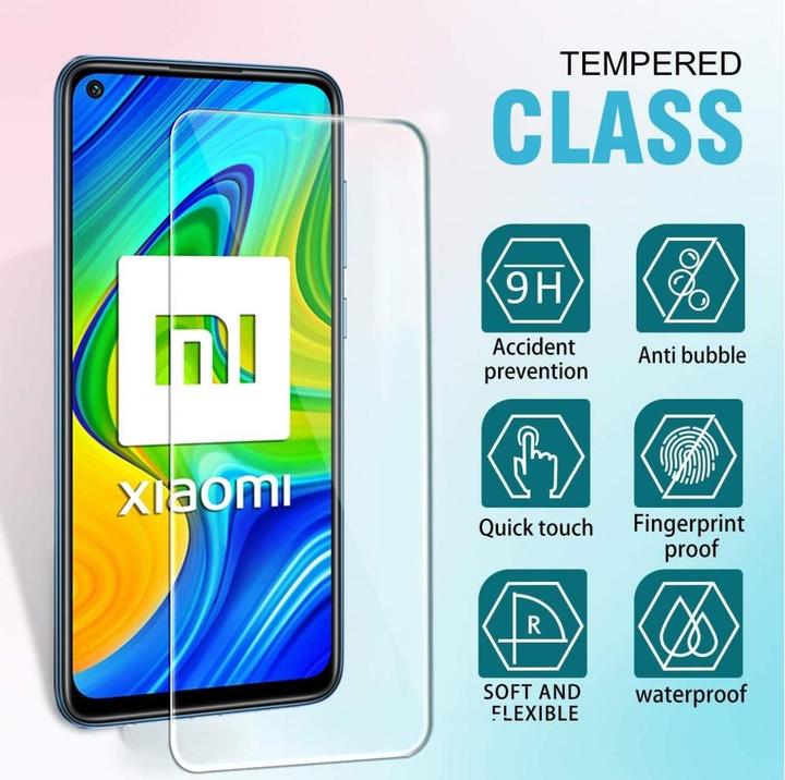 Produktbild Screenguard Xiaomi Redmi Note 9 Panzerglas Schutzfolie Case Friendly Design (1 Stück, Xiaomi Redmi Note 9)