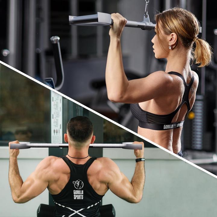 Image du produit Gorilla Sports Poignée de traction latissimus droite avec articulation pivotante