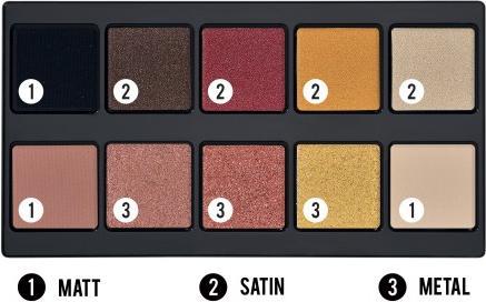 Actual product image Pupa Milano Make Up Stories Palette 002 Hot Flame (002)