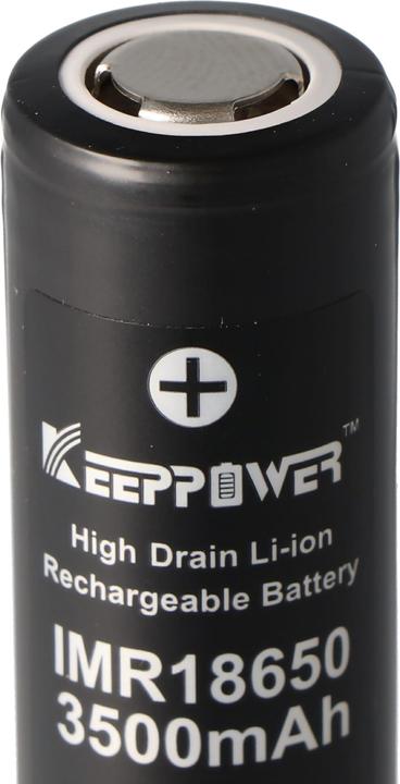 Actual product image Keeppower Battery IMR18650 - (Flat Top) (1 pcs., 18650, 3500 mAh)