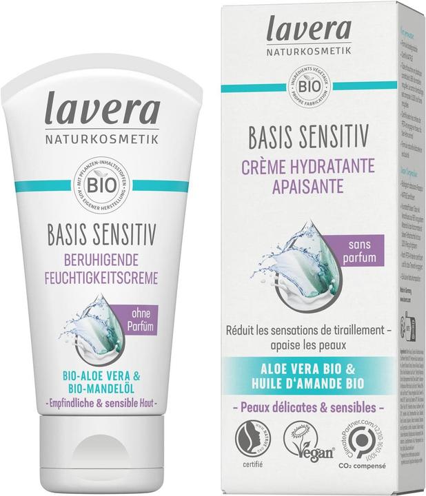 Produktbild Lavera beruhigende Feuchtigkeitscreme basis sensitiv Creme (50 ml)