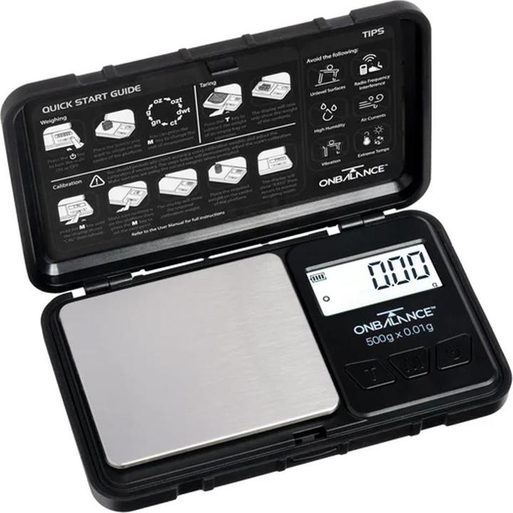 Image du produit OnBalance On Balance Robust Pocketscale 500 x 0.01g Noir