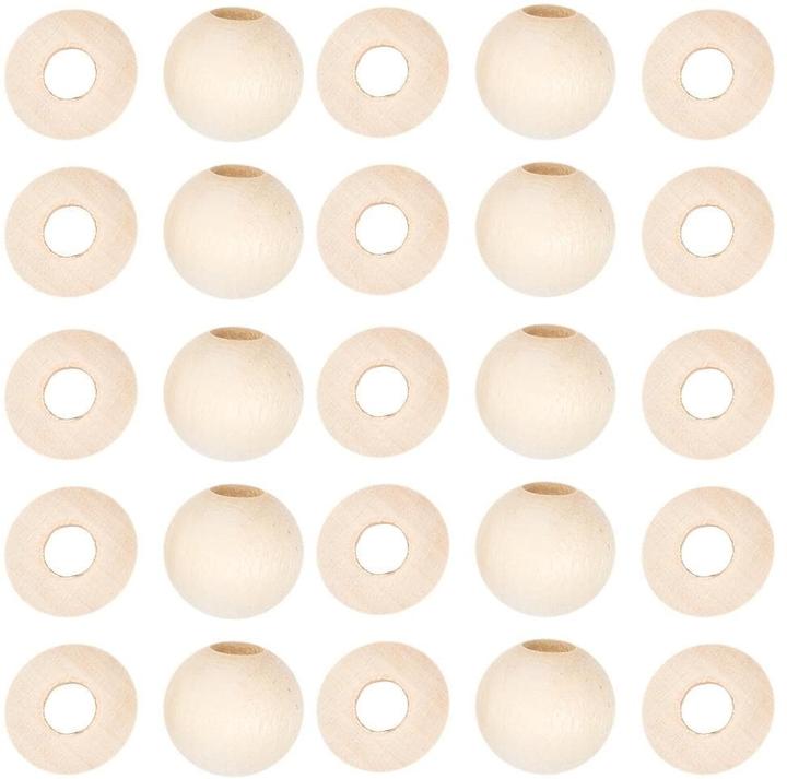Produktbild Lalana Holzperlen mit Grossloch 20 mm, 25 Stück